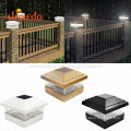 LED Pillar Lamp Solar Lampshade Power Waterproof Switch Courtyard Garden Outdoor Wall Night Light Long Lasting